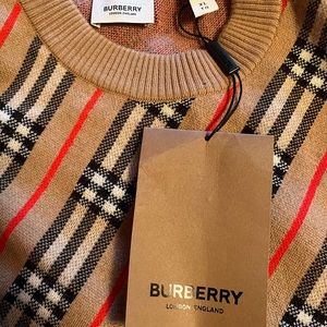 Burberry novacheck sweater. Beautiful and never worn.